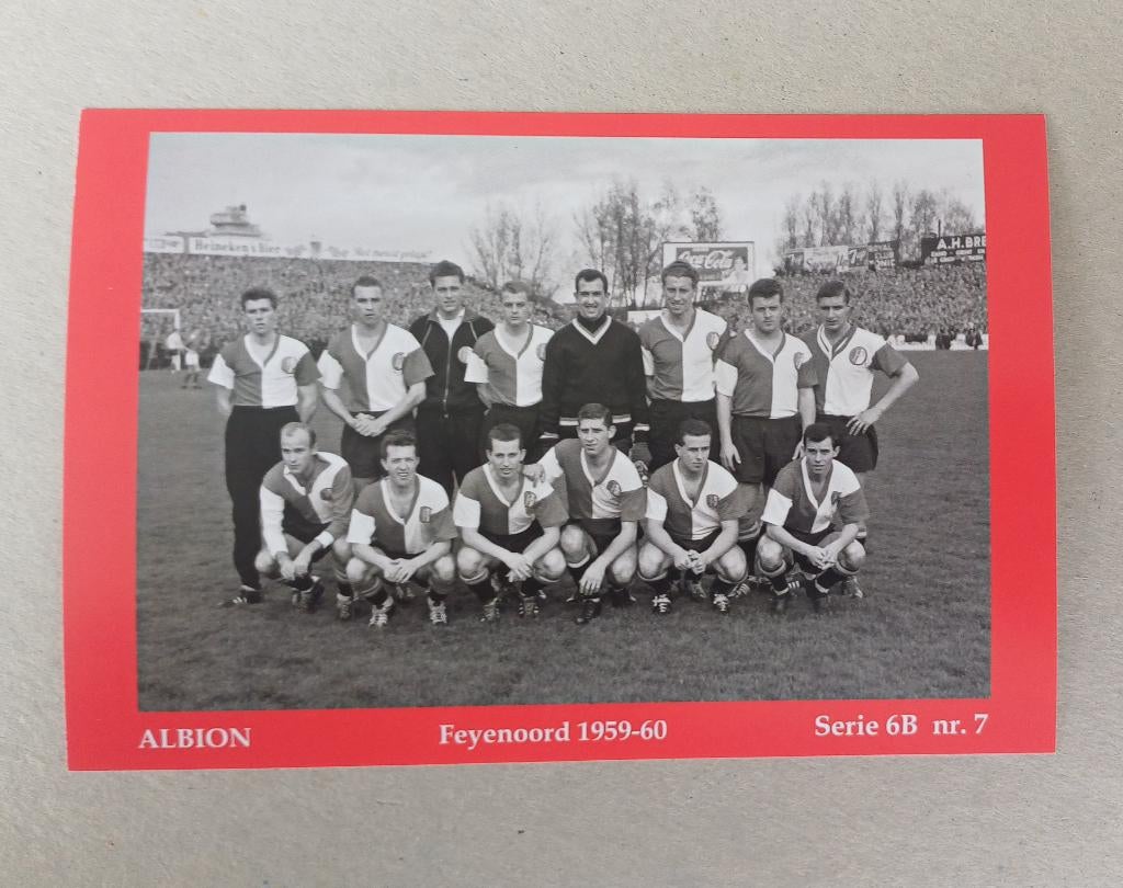 Complete serie van 10 foto kaarten Feyenoord  (3e serie), Verzamelen, Ophalen of Verzenden, Zo goed als nieuw, Feyenoord, Poster, Plaatje of Sticker