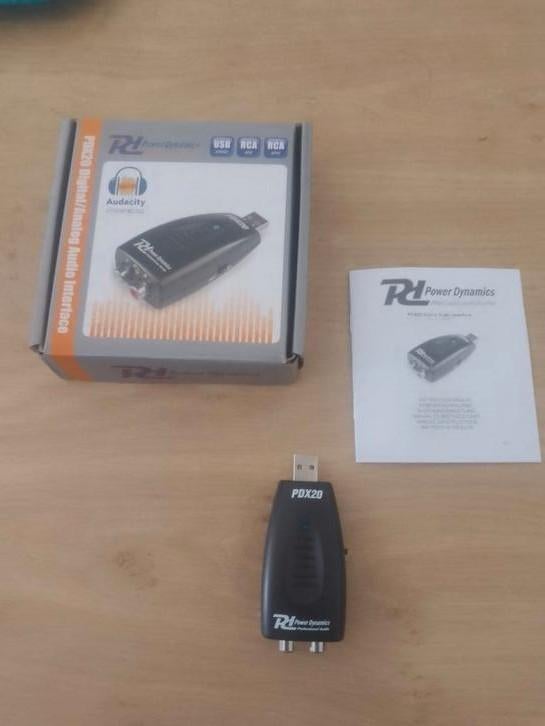 Power Dynamics PDX20 digitaal/analoog converter usb-RCA, Audio, Tv en Foto, Converters, Nieuw, Ophalen of Verzenden