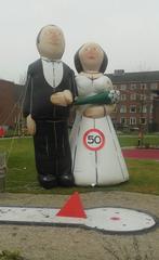 bruidspaar echtpaar 25 jaar getrouwd te huur huren verhuur, Ophalen of Verzenden, Nieuw, Overige