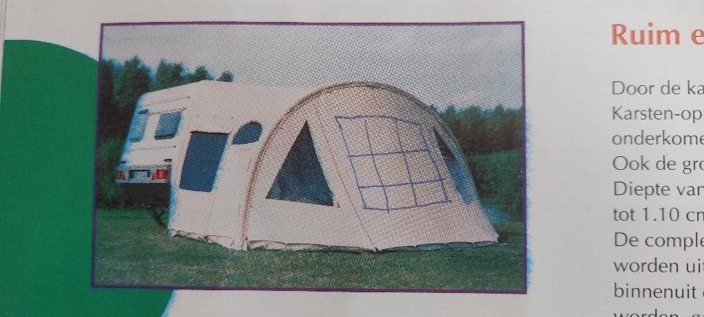 Karsten opblaasbare voortent 8.40 m, Caravans en Kamperen, Ophalen, Gebruikt, Overige merken