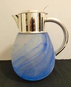 Vintage - blauwe waterkan - decanter [957], Antiek en Kunst, Antiek | Glas en Kristal, Ophalen