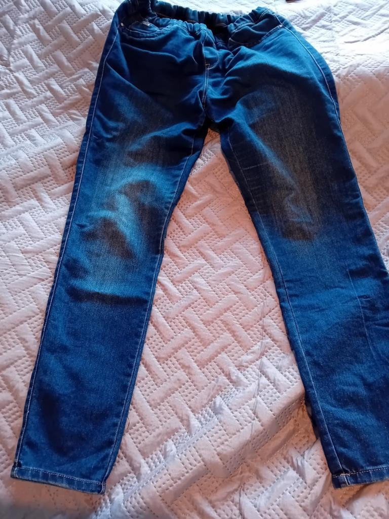 Lefties spijkerbroek met elastische band - Maat M, Kleding | Dames, Blauw, Overige jeansmaten, Ophalen of Verzenden, Gedragen