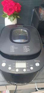 Broodbakmachine Tomado TBM9001B - Zwart, Zo goed als nieuw, Met timer, Kijkvenster, 800 tot 1200 gram deeg, Ophalen of Verzenden