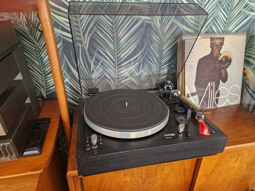 Thorens TD 147 Platenspeler - Klassieke Hifi, Ophalen, Gebruikt, Platenspeler, Thorens