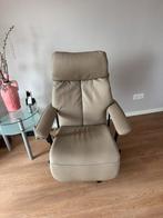 Elektrische Relaxfateuil met sta-op functie, Ophalen, Zo goed als nieuw, 50 tot 75 cm, Leer