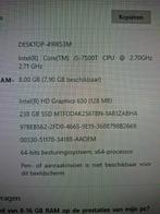 HP ProDesk Mini PC met monitor, muis en toetsenbord, Gebruikt, Met monitor, Ophalen of Verzenden, SSD