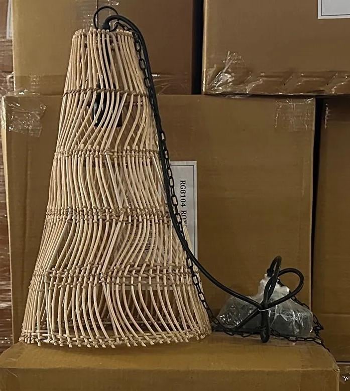 rotan hanglamp, Ophalen, Nieuw, Overige materialen, Minder dan 50 cm