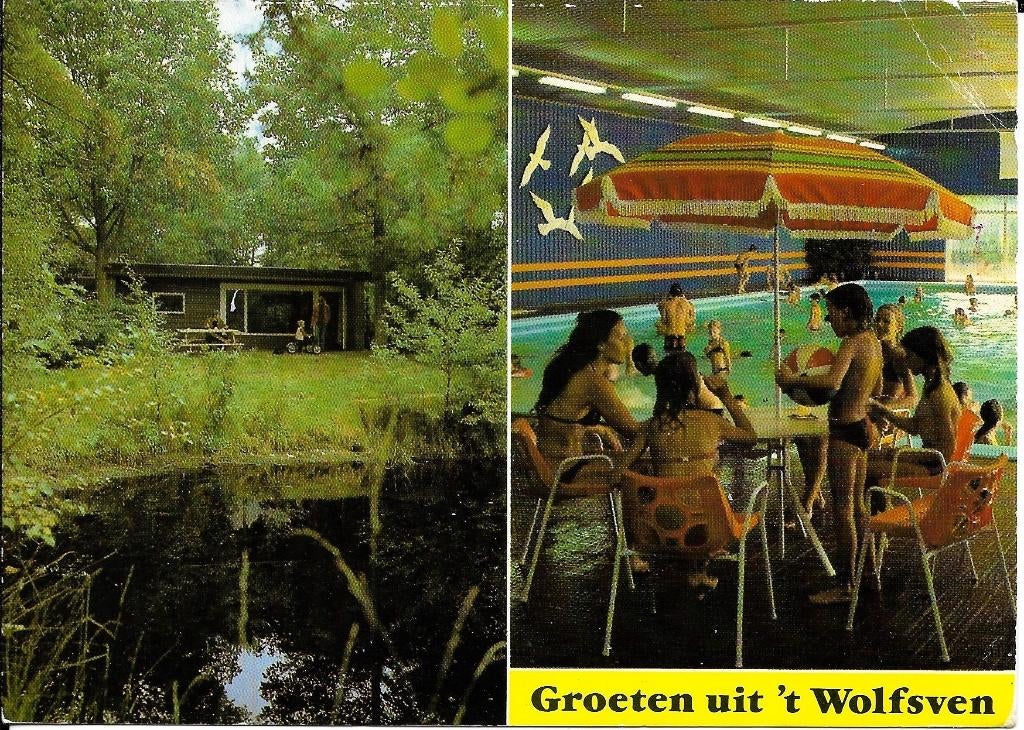 Ansichtkaart	Mierlo	 't Wolfsven	Vakantiepark	2-luik, Verzenden, 1980 tot heden, Gelopen, Noord-Brabant