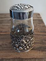 Verzilverde jampothouder decoratie hoorn des overvloeds, Ophalen of Verzenden