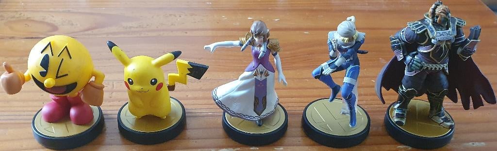 Amiibo Super Smash Bros. Brawl: Zelda + Ganon + Pac-Man, Ophalen of Verzenden, Zo goed als nieuw