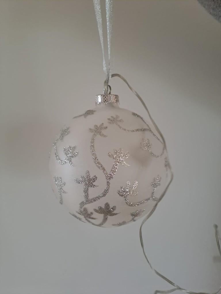 Glazen bol met verlichting zgan, Antiek en Kunst, Curiosa en Brocante, Ophalen of Verzenden