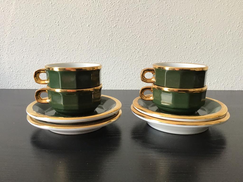 Pillivuyt servies. Espresso kop en schotel., Ophalen of Verzenden