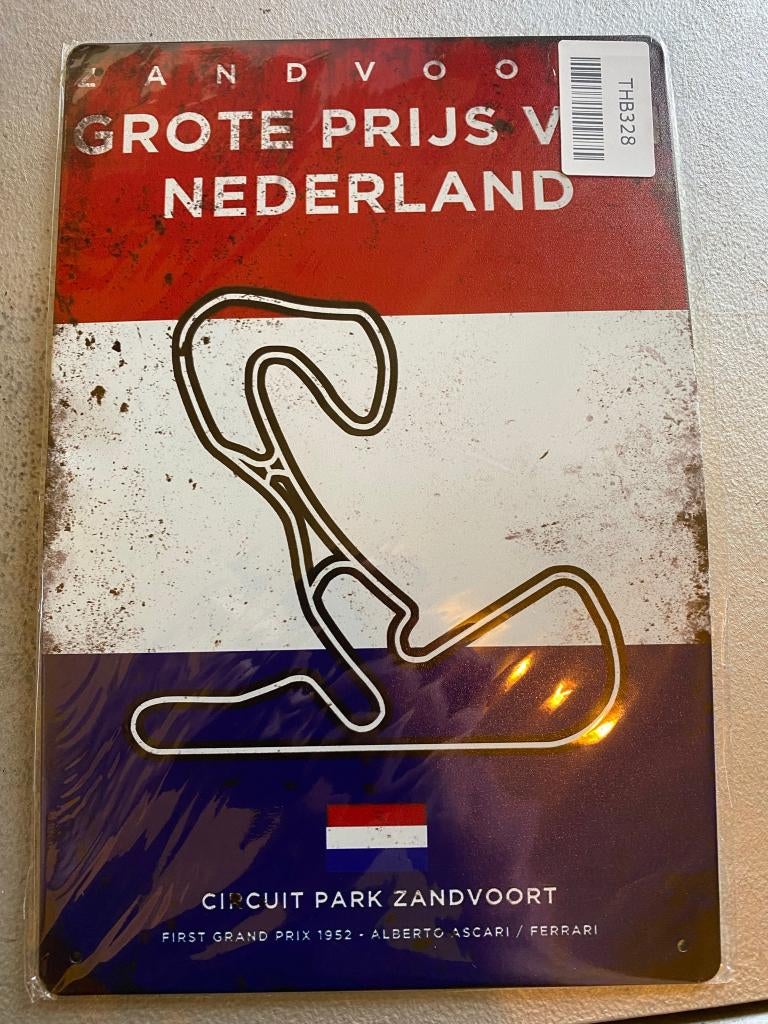Garage / Reclamebord Circuit Zandvoort, Ophalen, Zo goed als nieuw, Reclamebord