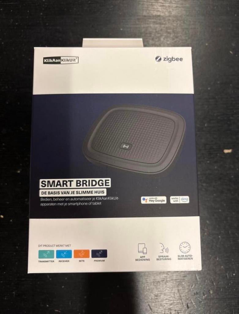 KlikAanKlikUit Smart Bridge, Zwart, Nieuw, Kunststof, Ophalen of Verzenden