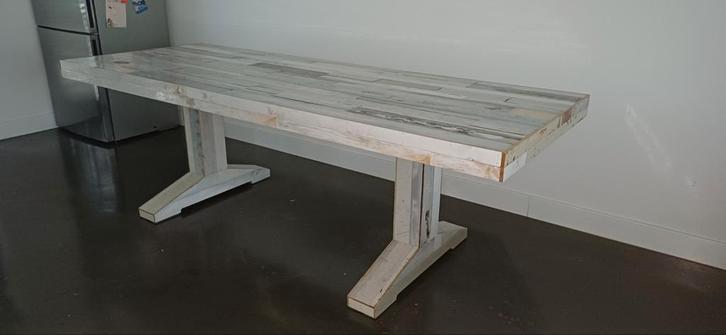 Canteen table - Piet Hein Eek -  kantinetafel, Huis en Inrichting, Tafels | Eettafels, Zo goed als nieuw, 200 cm of meer, Rechthoekig