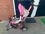 Roze Driewieler met Duwstang voor Kinderen, Ophalen, Gebruikt, Duwstang