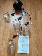 H&M Home hanglamp met 4 glazen kappen - Nieuw, Huis en Inrichting, Lampen | Hanglampen, Ophalen, Nieuw, Glas