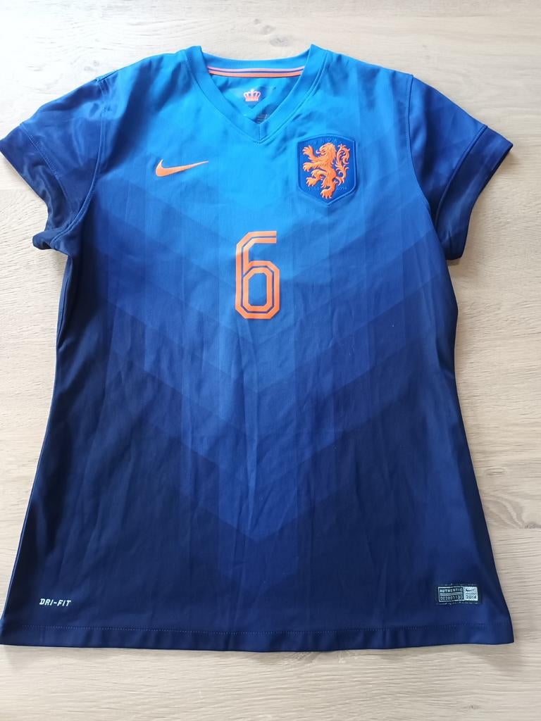 WK shirt voetbalshirt voetbal 2014 6 Fransen Nike dri-fit L, Maat L, Ophalen of Verzenden, Zo goed als nieuw, Shirt