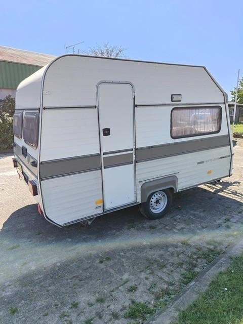 leuke retro caravan Avento 350 TL luxe Royal, Vast bed, Particulier, 4 tot 5 meter, 500 - 750 kg