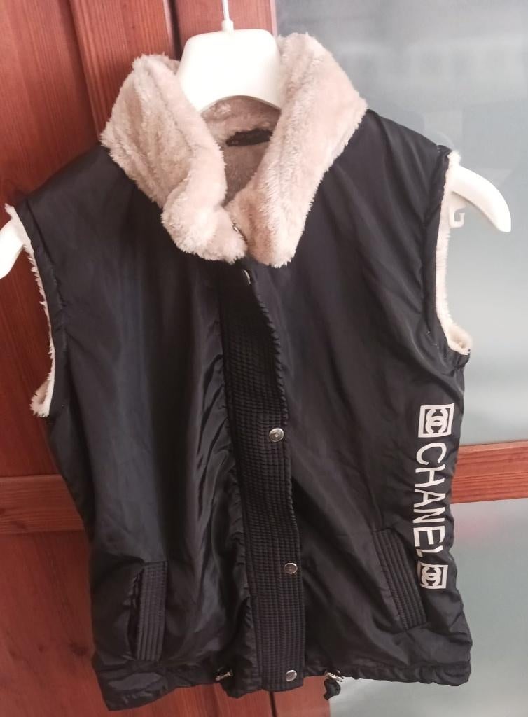 Bodywarmer - Maat M  - met tekst, Maat 38/40 (M), Zwart, Ophalen of Verzenden, Zo goed als nieuw