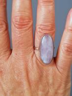 925 zilveren ring met natuurlijke Kunziet steen, Sieraden, Tassen en Uiterlijk, O.T., Paars, Nieuw, Ophalen of Verzenden