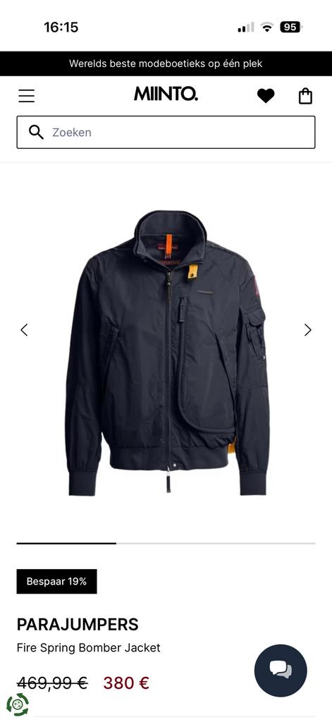 Parajumpers masterpiece zomerjack M top!, Ophalen of Verzenden, Zo goed als nieuw, Maat 48/50 (M), Blauw