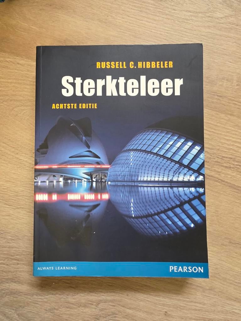 Sterkteleer - Russell C. Hibbeler (Achtste Editie), Ophalen of Verzenden, Zo goed als nieuw, Werktuigbouwkunde, Russell C. Hibbeler