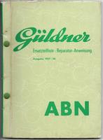 Güldner ABN onderdelenboek reparatie tractor trekker, Ophalen of Verzenden, Zo goed als nieuw, Tractor en Landbouw
