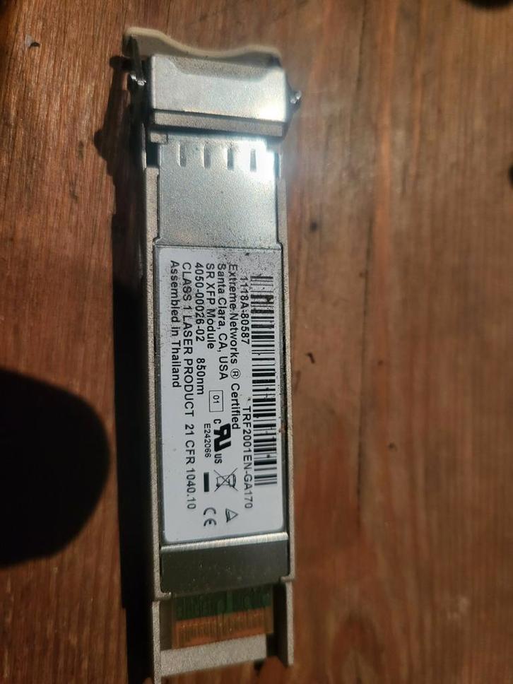 Extreme Networks SR XFP Module 850nm 4050-00026-02, Computers en Software, Netwerk switches, Zo goed als nieuw, Ophalen of Verzenden