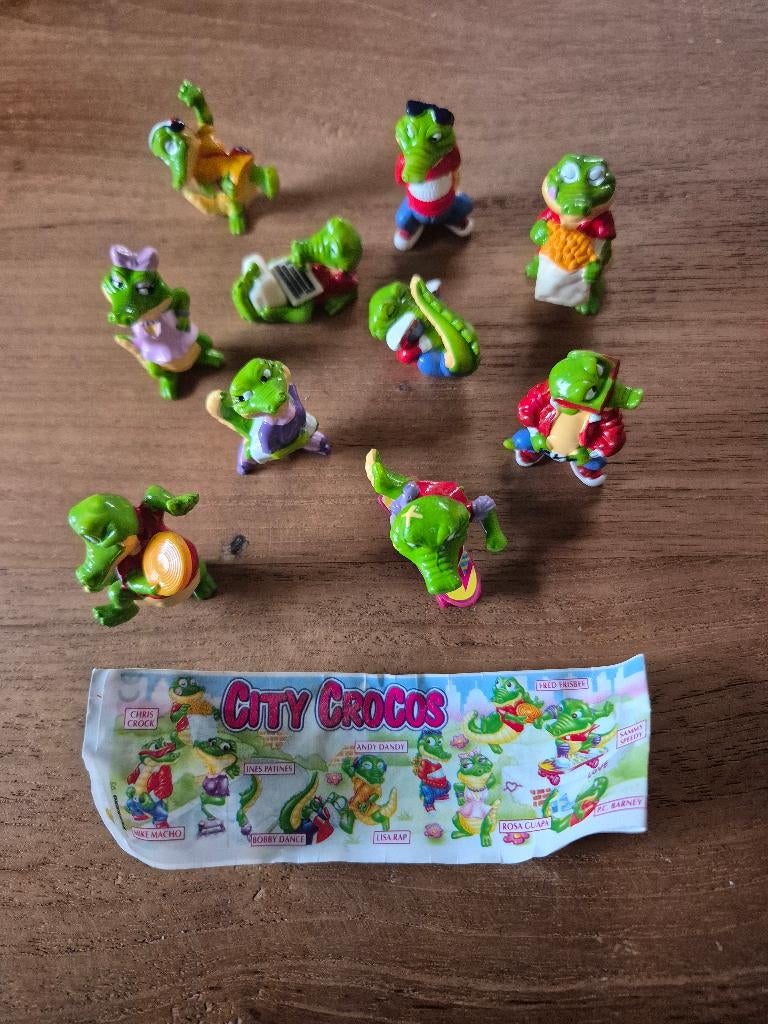 Krokodillen serie verrassingseieren, Ophalen of Verzenden, Zo goed als nieuw, Hardplasticfiguren