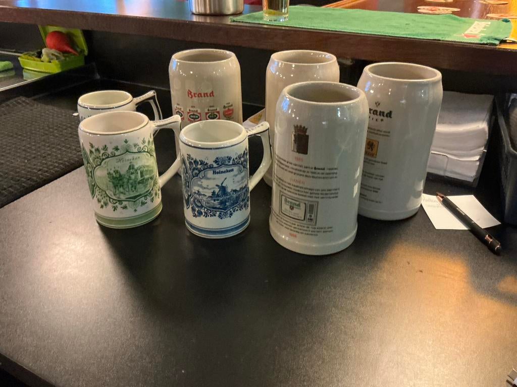 Bierpullen collectie: Brand, Heineken en meer, Ophalen