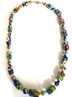 Millefiori Muranoglas: vintage Ercole Moretti ketting, Verzenden, Gebruikt, Overige kleuren, Overige materialen