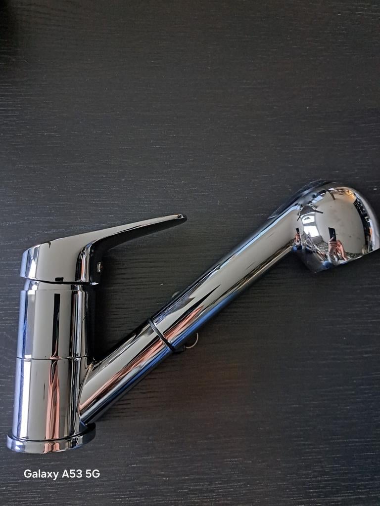Keuken mix kraan met uittrekbare sprayen (nieuw), Ophalen of Verzenden, Zo goed als nieuw