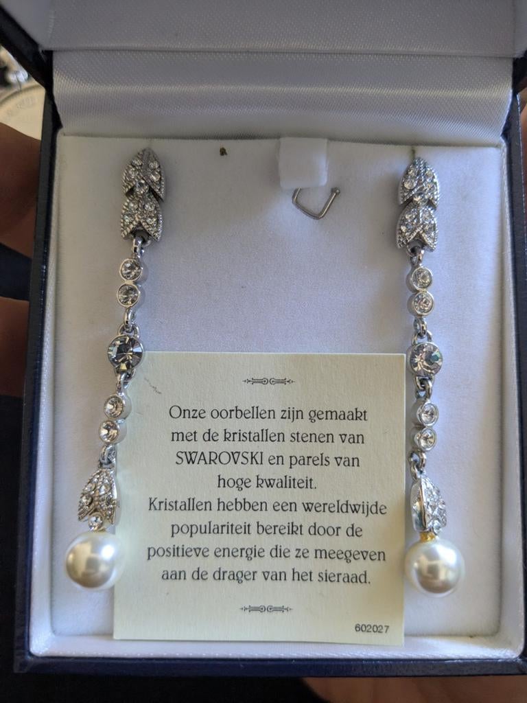Swarovski Kristal & Parel Oorbellen, Sieraden, Tassen en Uiterlijk, Oorbellen, Ophalen of Verzenden, Nieuw, Overige materialen