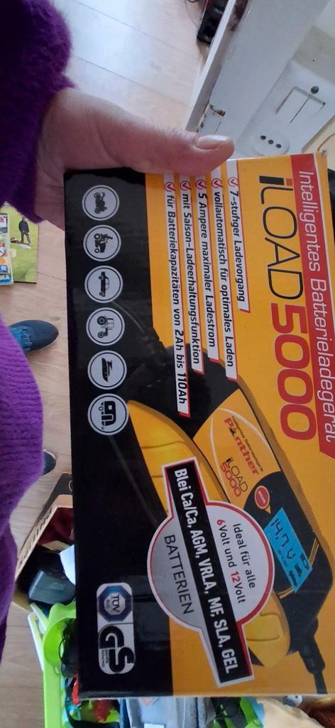 Intelligente Acculader ILOAD 5000 - 6V/12V, 5A, Auto-onderdelen, Accu's en Toebehoren, Universele onderdelen, Nieuw, Ophalen of Verzenden