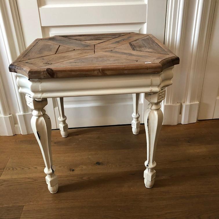 VIERKANTE BIJZETTAFEL  tafel flamant metaal / hout, Wilms, Maasbravhterweg 54 Echt, Nieuw, Ophalen of Verzenden
