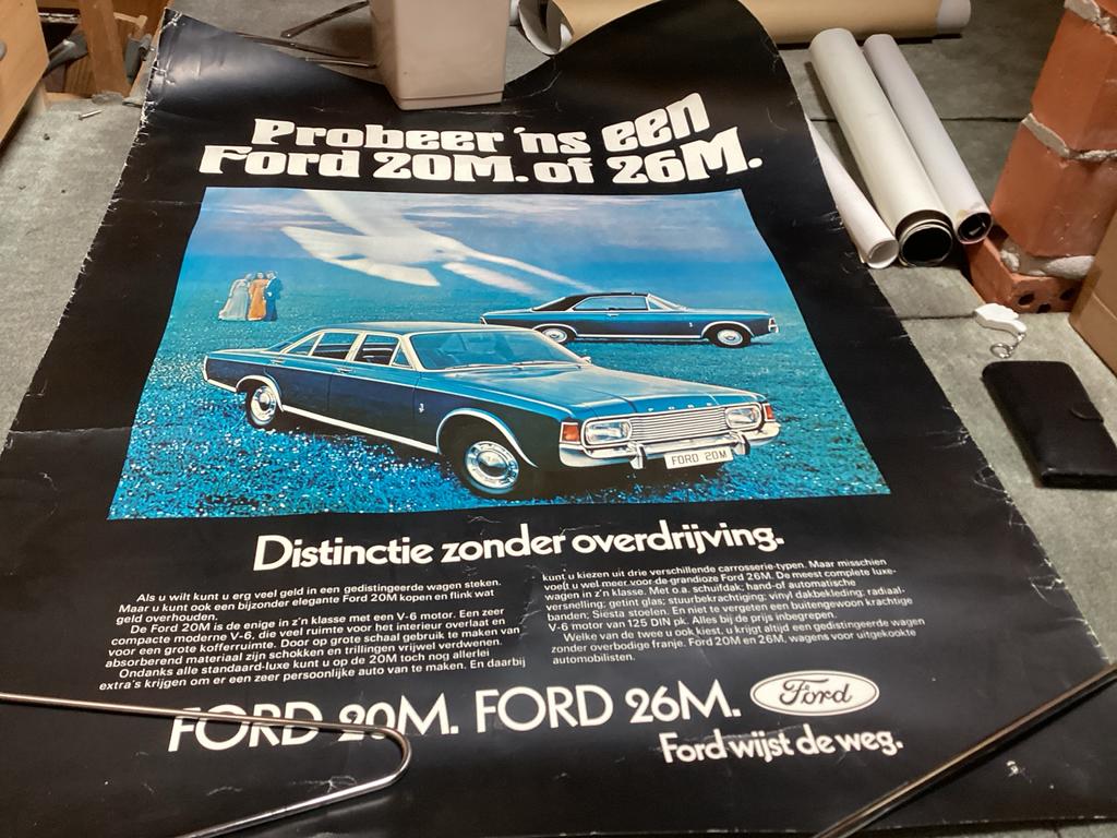 Ford 20M/26M Showroom Poster - Origineel, Ophalen, Gelezen, Ford