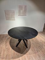 Eettafel zwart rond - eikenhout, Ophalen, Minder dan 50 cm, 100 tot 150 cm, 100 tot 150 cm