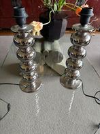 Kandelaars licht een set chroom, Ophalen of Verzenden