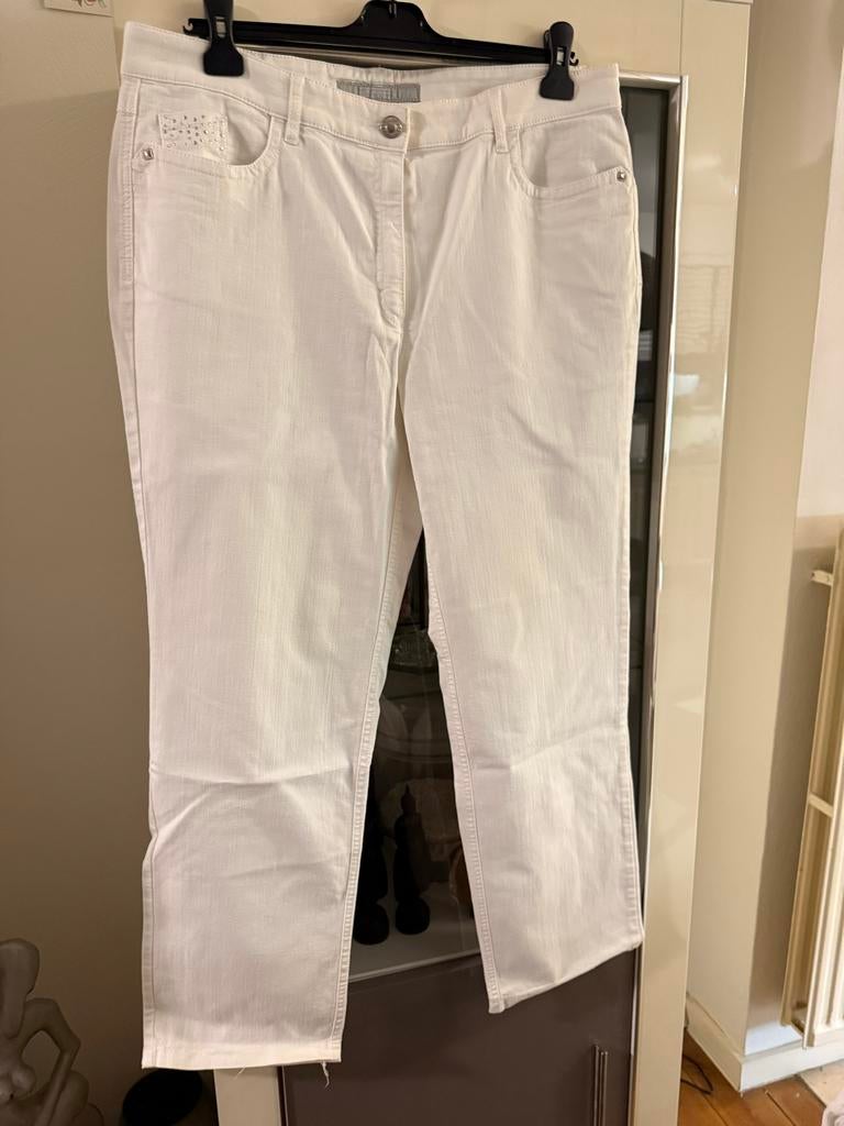Witte Zerres jeans maat 46, Ophalen of Verzenden, Zo goed als nieuw, Wit, Broek of Spijkerbroek