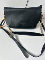 Smaak Amsterdam tas zwart leer met goudkleurige details zgan, Ophalen of Verzenden, Zo goed als nieuw, Zwart, Leer