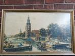Antieke aquarel Cornelis van de Brug - Amsterdam, Antiek en Kunst, Kunst | Schilderijen | Klassiek, Ophalen of Verzenden