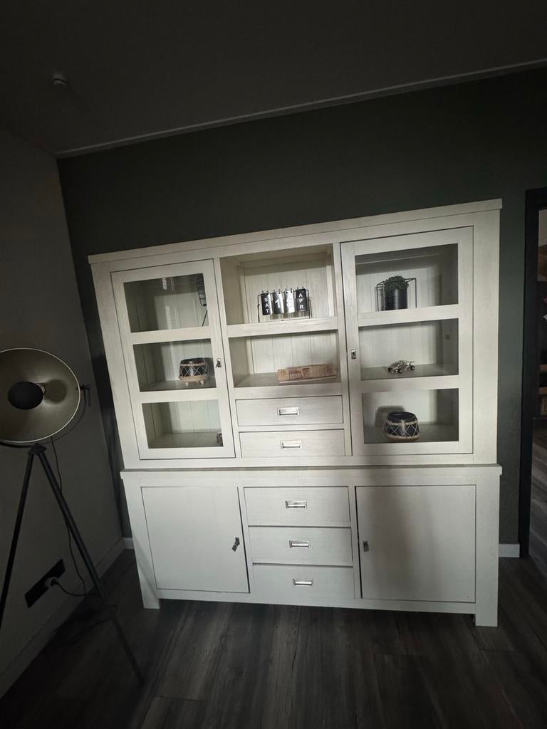 Grote Vitrinekast - 190x44,5x200cm, Ophalen, Gebruikt, 200 cm of meer, 150 tot 200 cm