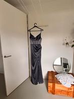 Blauwe gala jurk maat 36 met doorschijnend lijfje, Galajurk, Blauw, Ophalen of Verzenden, Zo goed als nieuw