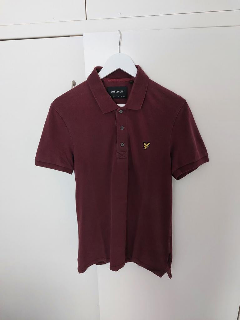 Aubergine polo Lyle and Scott maat S, Kleding | Heren, Polo's, Overige kleuren, Ophalen of Verzenden, Lyle & Scott, Gedragen