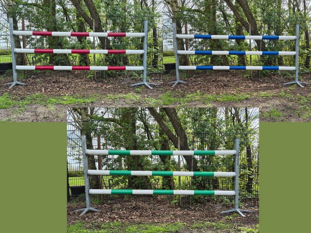 3 complete hindernissen, Dieren en Toebehoren, Paarden en Pony's | Overige Paardenspullen, Ophalen of Verzenden, Zo goed als nieuw