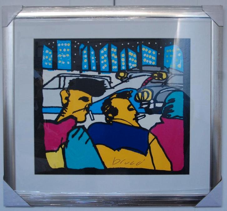 Herman Brood zeefdruk nu 1 Streetlive, Antiek en Kunst, Kunst | Litho's en Zeefdrukken, Ophalen
