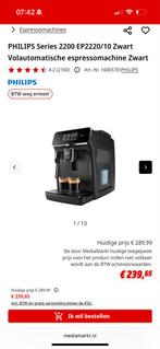Volautomatische Espresso Machine met Extra's, Afneembaar waterreservoir, Gebruikt, Espresso apparaat, Koffiebonen