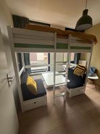 Hoogslaper en stapelbed Relita 90x200 cm wit, Ophalen, Zo goed als nieuw, Hoogslaper