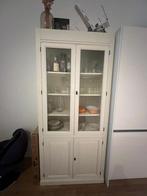 Witte vitrinekast, Huis en Inrichting, Ophalen, 50 tot 100 cm, Zo goed als nieuw, 150 tot 200 cm
